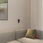 Светильник настенный CHARGELUX, USB-A + USB-C, 3Вт, 3000К, алюминий, черный