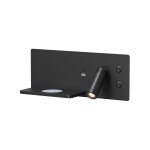 Светильник настенный CHARGELUX, с функцией беспроводной зарядки, USB-A + USB-C, 3Вт+8Вт, 3000К, алюм