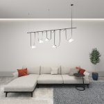 Светильник на шине Denkirs DK5560-WH+BK BELTY FLOW