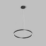 Светильник подвесной RAYDIA, 40 Вт, 3000–4000К, ?600?1500 мм, металл+акрил, черный, свет вверх/вниз