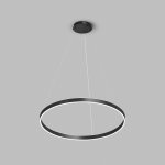 Светильник подвесной RAYDIA, 60 Вт, 3000–4000К, ?800?1500 мм, металл+акрил, черный, свет вверх/вниз