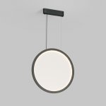 Подвесной светильник вертикальный VEIL, 35 Вт, ?600?2100 мм, LED 2700-6000K, IP20, пульт Д/У (в комплекте), черный, алюминий, акрил