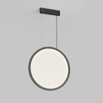 Подвесной светильник вертикальный VEIL, 35 Вт, ?600?2100 мм, LED 2700-6000K, IP20, пульт Д/У (в комплекте), черный, алюминий, акрил