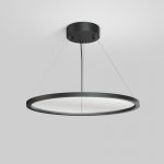 Подвесной светильник горизонтальный VEIL, 35 Вт, ?600?В1500 мм, LED 2700-6000K, IP20, пульт Д/У (в комплекте), черный, алюминий, акрил