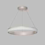 Подвесной светильник RING, ?600 мм, LED, 38Вт, 3000К, алюминий+акрил, сатин. никель