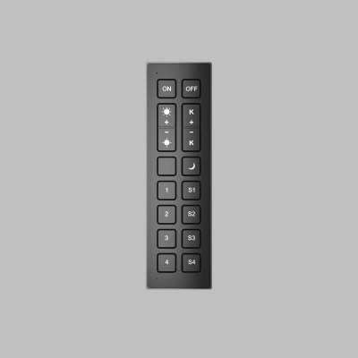 Пульт управления Zigbee, алюминий, черный