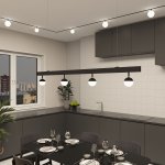 Светильник на шине Denkirs DK8051-BK SMART MOON