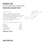 Светильник на шине Denkirs DK8065-BK SMART RAY