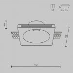 Встраиваемый светильник Maytoni DL001-1-01-W-1 Gyps Modern