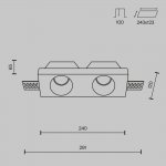 Встраиваемый светильник Maytoni DL002-WW-02-W Gyps Modern