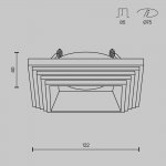 Встроенный светильник Maytoni DL005-1-01-W Gyps