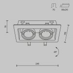 Встроенный светильник Maytoni DL008-2-02-B Metal