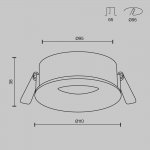 Встраиваемый светильник Technical DL027-GX53-B
