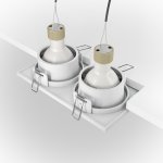 Встраиваемый светильник Maytoni DL033-2-02W Zoom