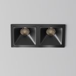 Встраиваемый светильник Maytoni DL043-02-10W4K-SQ-B-1 Alfa LED