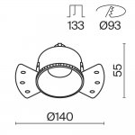 Встраиваемый светильник Maytoni DL051-01-GU10-RD-W Share