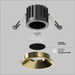 Встраиваемый светильник Maytoni DL058-12W3K-BS Round