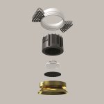 Встраиваемый светильник Maytoni DL058-12W3K-TRS-BS Round