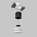 Встраиваемый светильник Maytoni DL058-7W2.7K-TRS-W Round