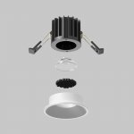 Встраиваемый светильник Maytoni DL058-7W2.7K-W Round