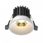 Встраиваемый светильник Maytoni DL058-7W2.7K-W Round