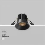 Встраиваемый светильник Maytoni DL058-7W3K-B Round