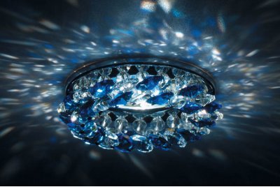 Светильник встраиваемый Donolux DL061.02.1/4crystal/medsapph