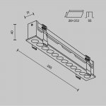 Встраиваемый светильник Technical DL065-20W3-6K-B