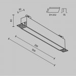 Встраиваемый светильник Technical DL066-20W3-6K-TRS-W