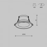 Встраиваемый светильник Maytoni DL094-GU10-W Spark