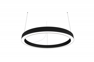 Donolux подвесной светодиодный светильник, 90Ватт,6782Lm, 4000К, IP20, H-3000мм., D-1000мм. 55х75мм., черный RAL 9005