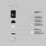 Встраиваемый светильник Technical DL119-10W-3K-TRS-W