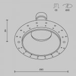 Встраиваемый светильник Technical DL126-GU10-TRS-B