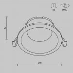 Встраиваемый светильник Technical DL126-GX53-WMG