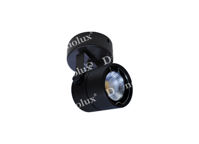 Donolux Led св-к накладной поворотный, GU10, D57хH142мм, IP20, черный RAL9005, без лампы