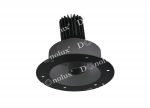 Donolux Led св-к встраиваемый, 9Вт, D125хH112мм, 325Лм, 18°, 3000К, IP20, Ra >90 черный,блок питания в комплекте