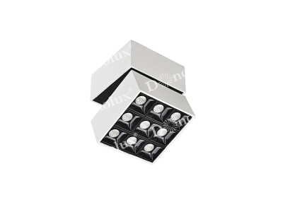 Donolux Led св-к накладной,11Вт, L95хW95хH97мм, 812Лм, 24°, 3000К, IP20, Ra >90 белый/черный,блок питания в комплекте