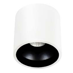 Donolux Светильник светодиодный, накладной 220В, 4Вт, 300LM, 3000К, IP20, 40° D79 H80 мм, белый/черн