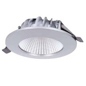 Диммируемый светодиодный светильник встраив.АС110-265В Donolux DL18466/01WW-Silver R Dim