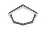 Donolux Led св-к накладной, 36W, 700х606мм, H71,5мм, 2590Lm, 34°, 3000К, IP20, корпус алюминий, белые модули, белый декор,  блок питания AC/DC 24V в комплекте