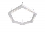 Donolux Led св-к накладной, 36W, 700х606мм, H71,5мм, 2590Lm, 34°, 3000К, IP20, корпус белый, белые модули, белый декор,  блок питания AC/DC 24V в комплекте
