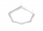 Donolux Led св-к накладной, 36W, 900х780мм, H71,5мм, 2090Lm, 48°, 3000К, IP20, корпус белый, белые модули, белый декор,  блок питания AC/DC 24V в комплекте