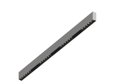 Donolux Led св-к накладной, 24W, 1002х32мм, H71,5мм, 1850Lm, 48°, 3000К, IP20, корпус алюминий, черные модули, черный декор, блок питания AC/DC 24V в комплекте