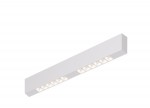 Donolux Led св-к накладной, 12W, 502х32мм, H71,5мм, 975Lm, 34°, 3000К, IP20, корпус белый, белые модули, белый декор, блок питания AC/DC 24V в комплекте