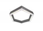 Donolux Led св-к подвесной, 36W, 500х433мм, H71,5мм, 2700Lm, 34°, 3000К, IP20, корпус алюминий, белые модули, белый декор,  блок питания AC/DC 24V в комплекте