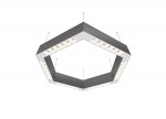 Donolux Led св-к подвесной, 36W, 500х433мм, H71,5мм, 2560Lm, 48°, 3000К, IP20, корпус алюминий, белые модули, белый декор,  блок питания AC/DC 24V в комплекте