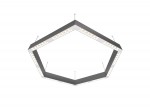 Donolux Led св-к подвесной, 72W, 900х780мм, H71,5мм, 8840Lm, 48°, 3000К, IP20, корпус алюминий, белые модули, белый декор,  блок питания AC/DC 24V в комплекте
