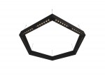 Donolux Led св-к подвесной, 72W, 900х780мм, H71,5мм, 8840Lm, 48°, 3000К, IP20, корпус черный, черные модули, черный декор,  блок питания AC/DC 24V в комплекте