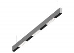 Donolux Led св-к подвесной, 18W, 1002х32мм, H71,5мм, 1310Lm, 34°, 3000К, IP20, корпус алюминий, белые модули, черный декор, блок питания AC/DC 24V в комплекте
