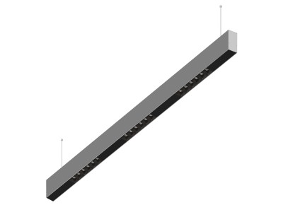 Donolux Led св-к подвесной, 18W, 1002х32мм, H71,5мм, 1245Lm, 48°, 3000К, IP20, корпус алюминий, черные модули, черный декор, блок питания AC/DC 24V в комплекте
